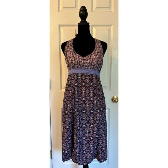 Athleta Everywhere Halter Neck UPF Midi Women's Dress With Pockets Size 6 - Picture 1 of 10